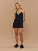 PIJAMA FEMININO SHORT DOLL ALÇA COM RENDA