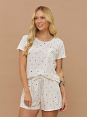 PIJAMA FEMININO SHORT DOLL MANGA CURTA