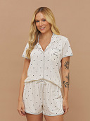 PIJAMA FEMININO CAMISARIA MANGA CURTA
