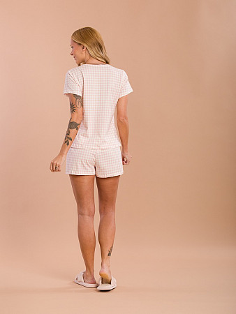 PIJAMA FEMININO SHORT DOLL MANGA CURTA