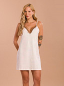 PIJAMA FEMININO CAMISOLA ALÇA COM DETALHES EM RENDA