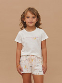 PIJAMA FEMININO SHORT DOLL MANGA CURTA INFANTIL