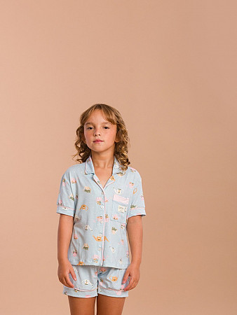 PIJAMA INFANTIL CAMISARIA CURTA