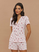 PIJAMA FEMININO CAMISARIA MANGA CURTA
