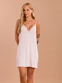 PIJAMA FEMININO CAMISOLA ALÇA COM DETALHES EM RENDA