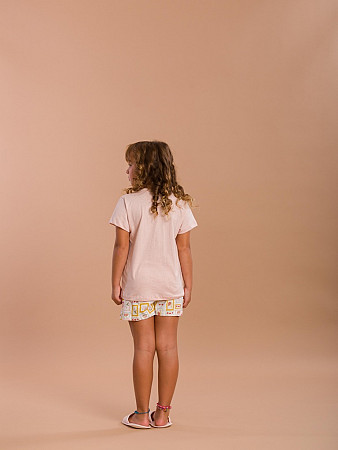 PIJAMA INFANTIL SHORT DOLL MANGA CURTA
