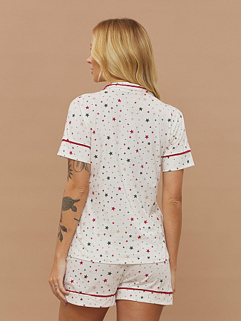 PIJAMA FEMININO CAMISARIA MANGA CURTA