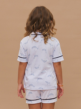 PIJAMA FEMININO CAMISARIA MANGA CURTA INFANTIL