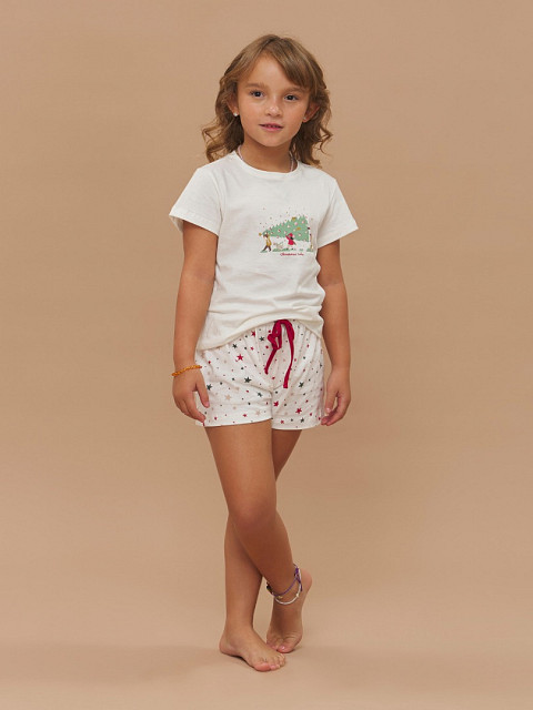 PIJAMA FEMININO SHORT DOLL MANGA CURTA INFANTIL