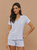PIJAMA FEMININO CAMISARIA MANGA CURTA