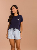 PIJAMA FEMININO SHORT DOLL MANGA CURTA