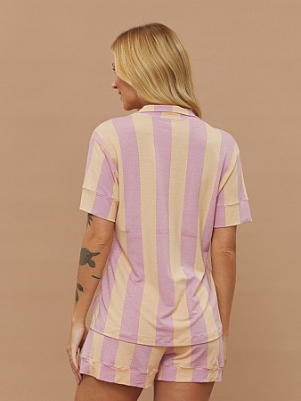 PIJAMA FEMININO CAMISARIA MANGA CURTA
