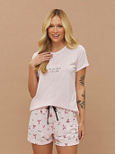 PIJAMA FEMININO SHORT DOLL MANGA CURTA