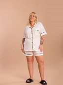PIJAMA FEMININO PLUS SIZE CAMISARIA CURTA
