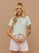 PIJAMA FEMININO SHORT DOLL MANGA CURTA