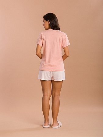 PIJAMA FEMININO SHORT DOLL MANGA CURTA