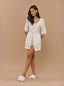 PIJAMA FEMININO ROBE COM RENDA