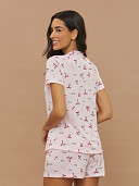 PIJAMA FEMININO CAMISARIA MANGA CURTA