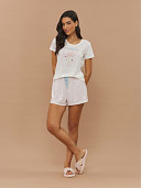 PIJAMA FEMININO SHORT DOLL MANGA CURTA