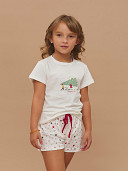 PIJAMA FEMININO SHORT DOLL MANGA CURTA INFANTIL