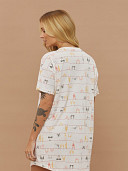 PIJAMA FEMININO CAMISOLA MANGA CURTA