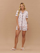 PIJAMA FEMININO CAMISARIA MANGA CURTA