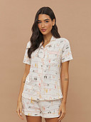 PIJAMA FEMININO CAMISARIA MANGA CURTA