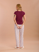 PIJAMA FEMININO MANGA CURTA COM DETALHES EM RENDA E CALÇA