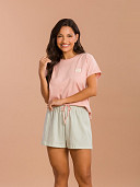 PIJAMA FEMININO SHORT DOLL MANGA CURTA