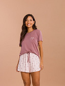 PIJAMA FEMININO SHORT DOLL MANGA CURTA