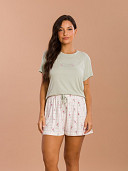 PIJAMA FEMININO SHORT DOLL MANGA CURTA