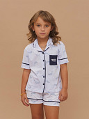 PIJAMA FEMININO CAMISARIA MANGA CURTA INFANTIL