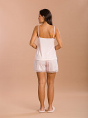 PIJAMA FEMININO SHORT DOLL ALÇA COM DETALHES EM RENDA