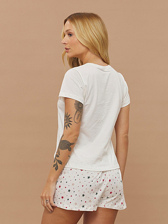 PIJAMA FEMININO SHORT DOLL MANGA CURTA