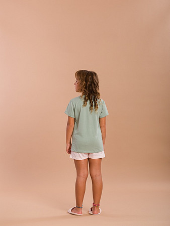 PIJAMA INFANTIL SHORT DOLL MANGA CURTA
