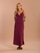 PIJAMA FEMININO CAMISOLA LONGA ALÇA COM DETALHES EM RENDA