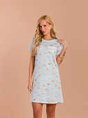 PIJAMA FEMININO CAMISOLA MANGA CURTA