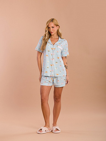 PIJAMA FEMININO CAMISARIA CURTA