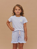 PIJAMA FEMININO SHORT DOLL MANGA CURTA INFANTIL