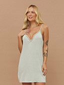 PIJAMA FEMININO CAMISOLA ALÇA COM RENDA