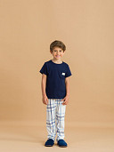 PIJAMA MASCULINO MANGA CURTA COM CALÇA INFANTIL