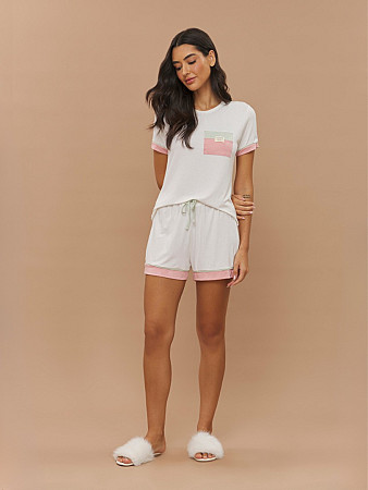 PIJAMA FEMININO SHORT DOLL MANGA CURTA