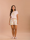 PIJAMA FEMININO SHORT DOLL MANGA CURTA
