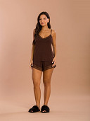 PIJAMA FEMININO SHORT DOLL ALÇA COM DETALHES EM RENDA