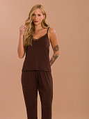 PIJAMA FEMININO PIJAMA LONGO COM ALÇA E DETALHES EM RENDA