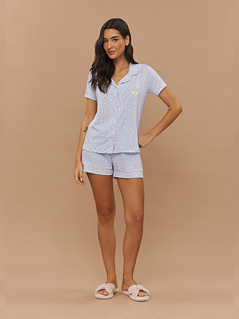 PIJAMA FEMININO CAMISARIA MANGA CURTA