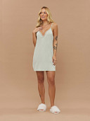 PIJAMA FEMININO CAMISOLA ALÇA COM RENDA