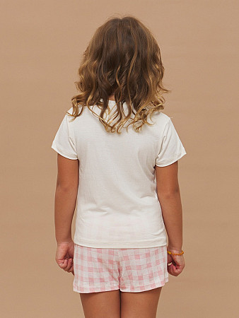 PIJAMA FEMININO SHORT DOLL MANGA CURTA INFANTIL