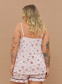 PIJAMA FEMININO SHORT DOLL ALÇA PLUS SIZE
