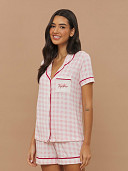 PIJAMA FEMININO CAMISARIA MANGA CURTA